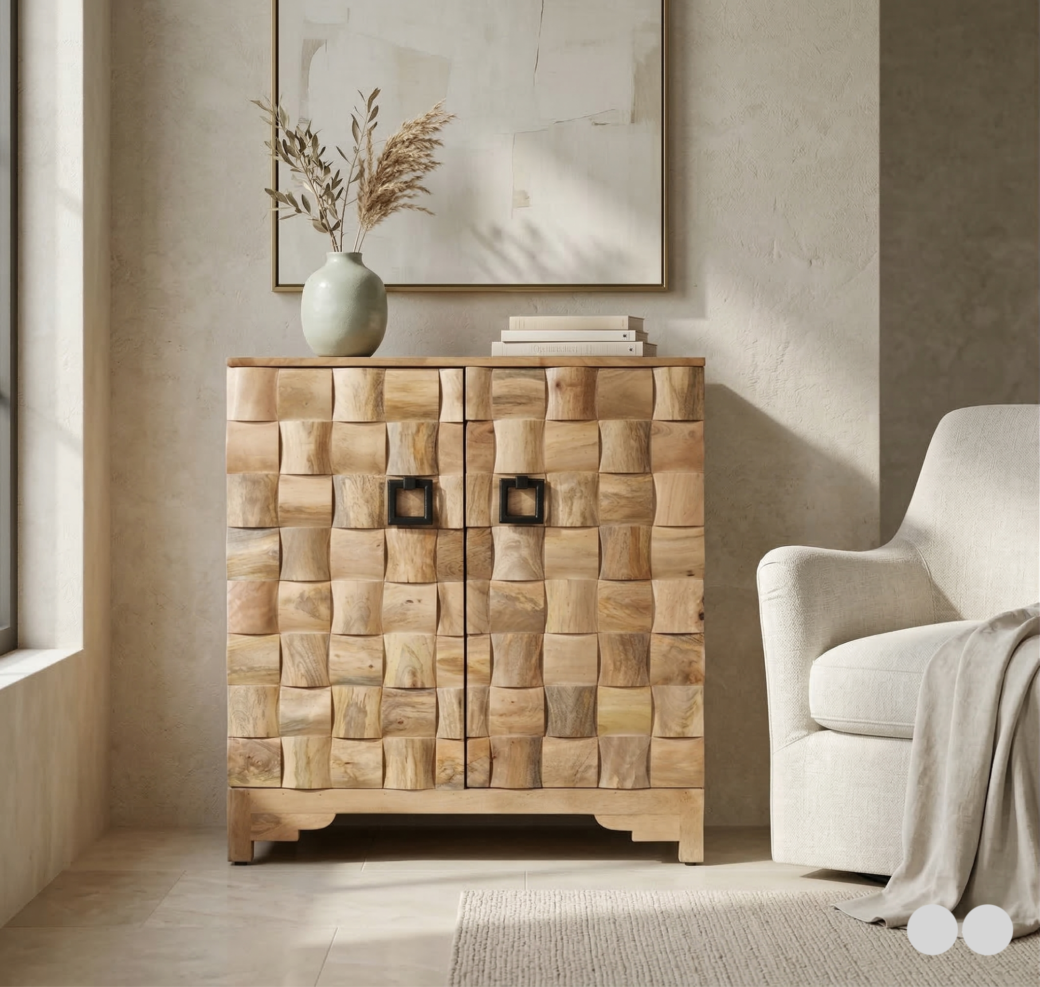 The Weave 2 Door Cabinet - Image 4