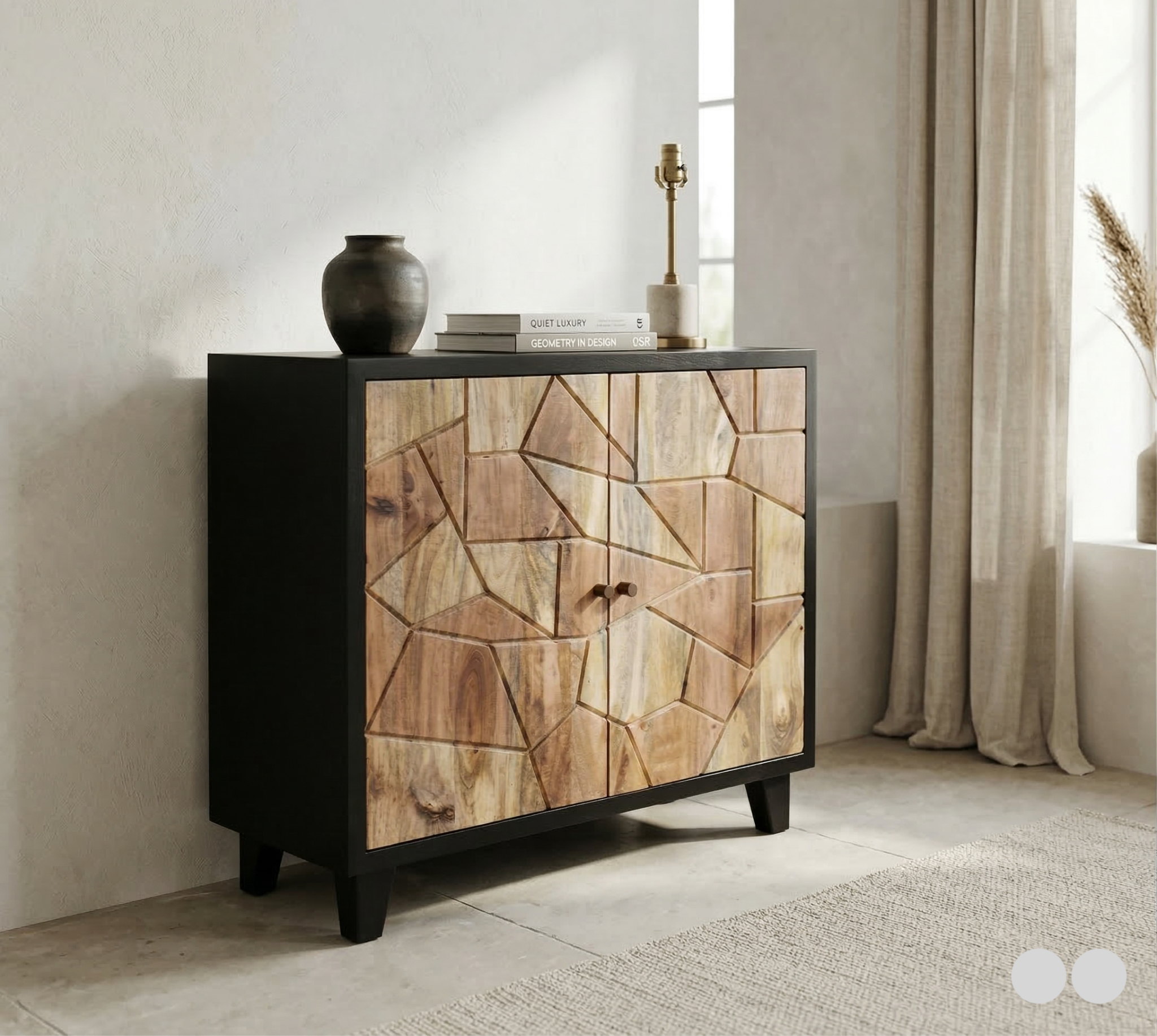 Geometric Prism 2 Door Cabinet - Image 4